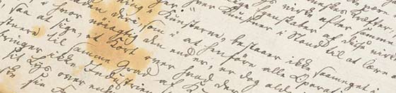 Uddrag af historisk brev fra H.C. Ørsted